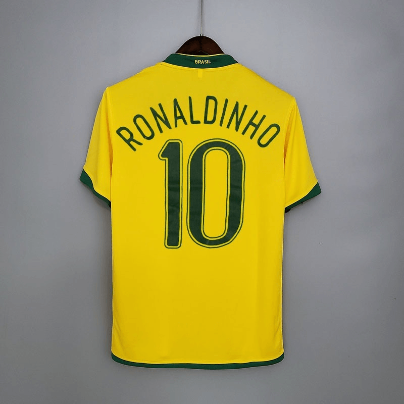 Camisa Seleção Brasileira Retrô 2006 Amarela - Nike - Loja da Seven Oficial