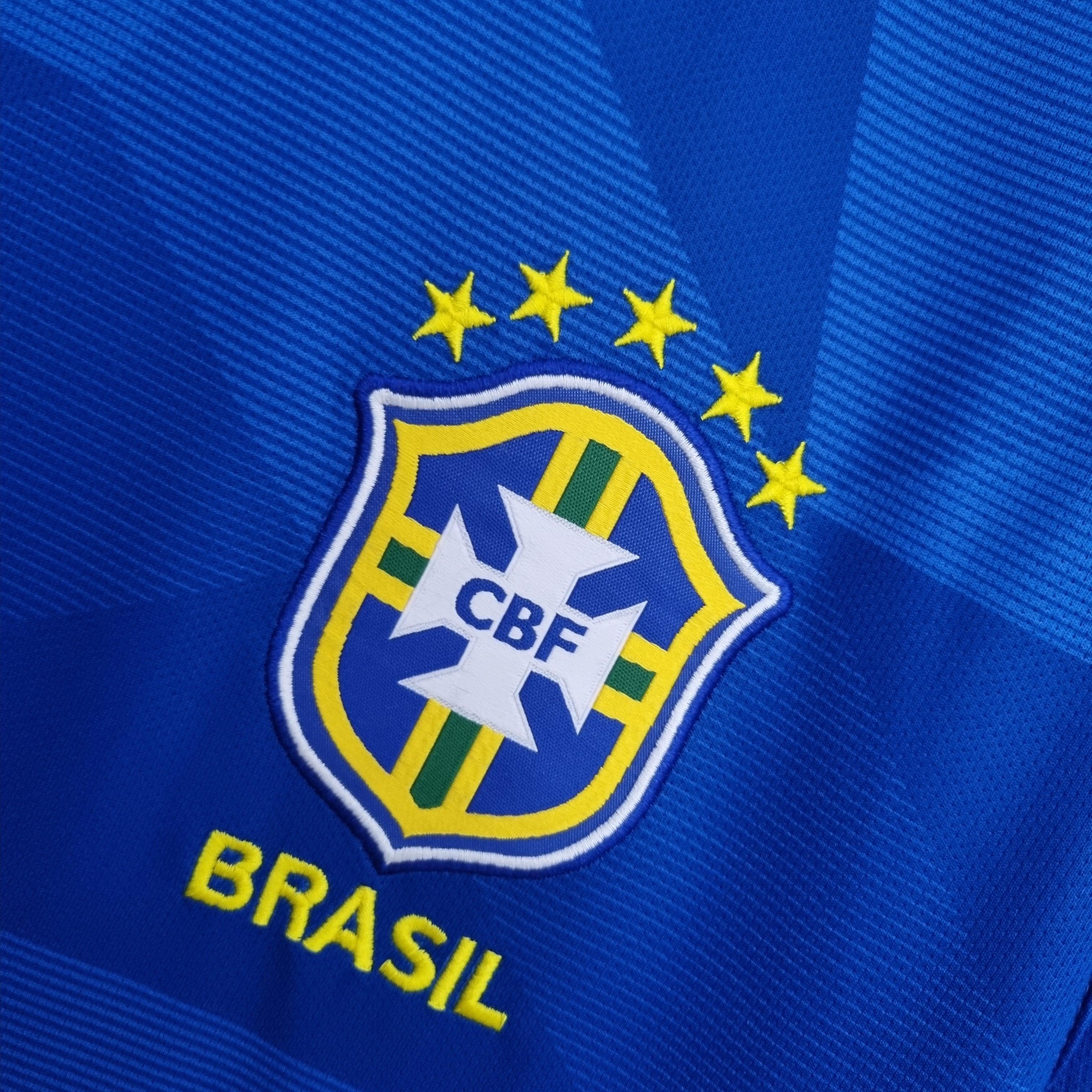 Camisa Seleção Brasileira Retrô 2018 Azul - Nike - Loja da Seven Oficial