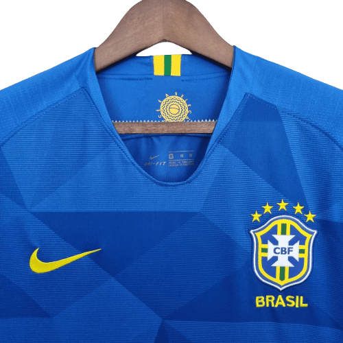 Camisa Seleção Brasileira Retrô 2018 Azul - Nike - Loja da Seven Oficial