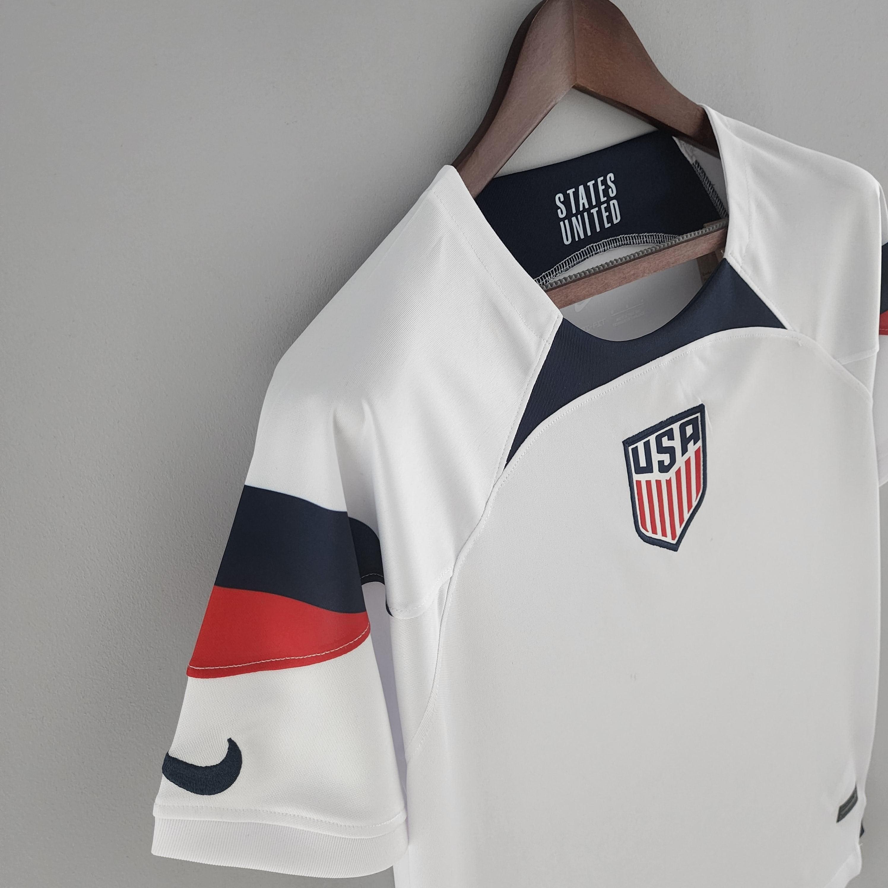 Camisa Seleção Estados Unidos I 22/23 Nike - Branco - Loja da Seven Oficial