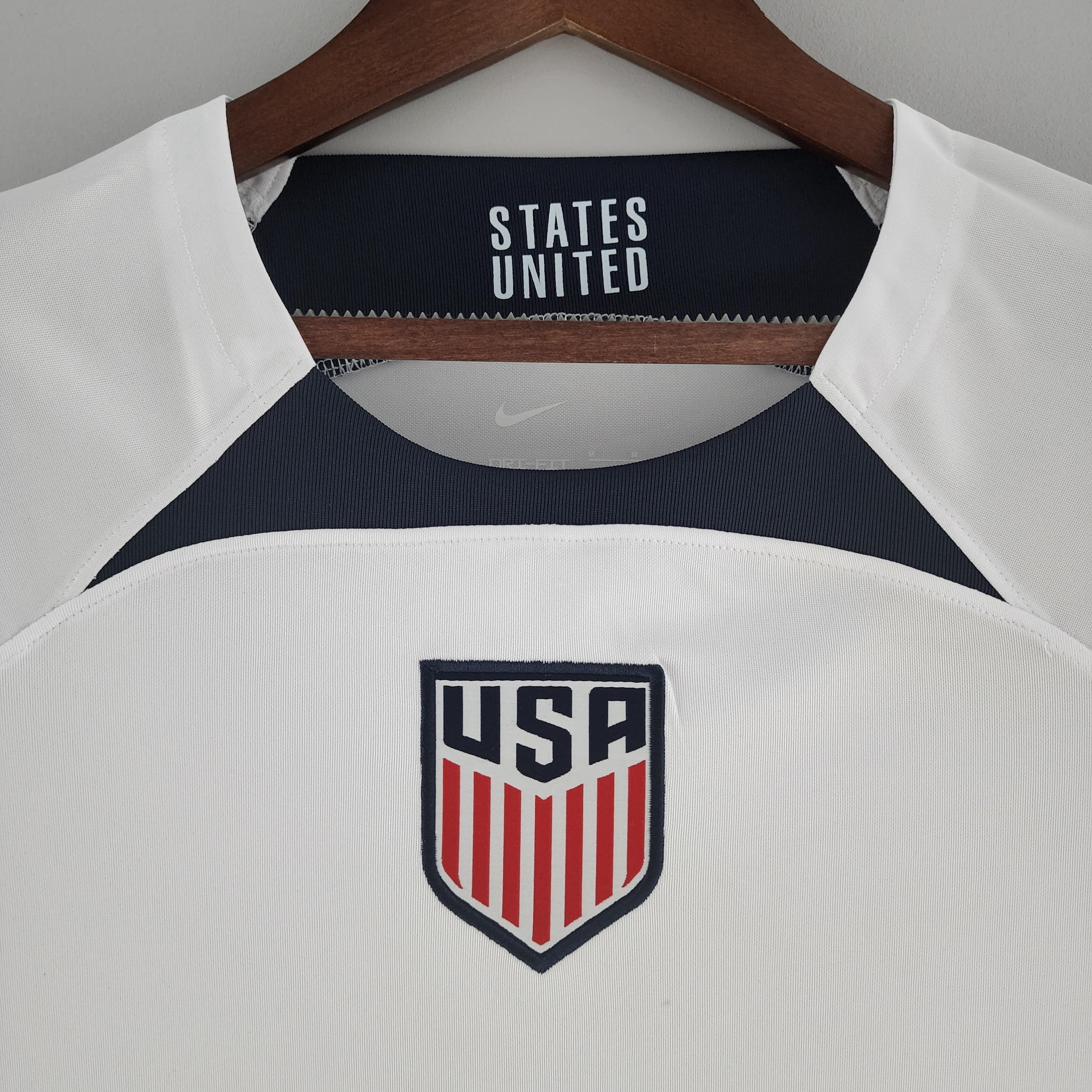 Camisa Seleção Estados Unidos I 22/23 Nike - Branco - Loja da Seven Oficial