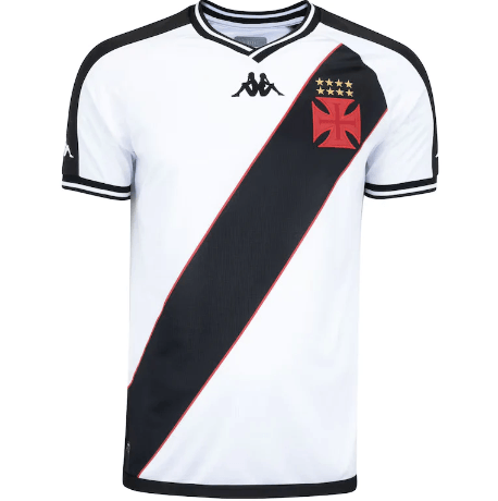 Camisa Vasco I 24/25 Kappa Masculina - Branca - Loja da Seven Oficial