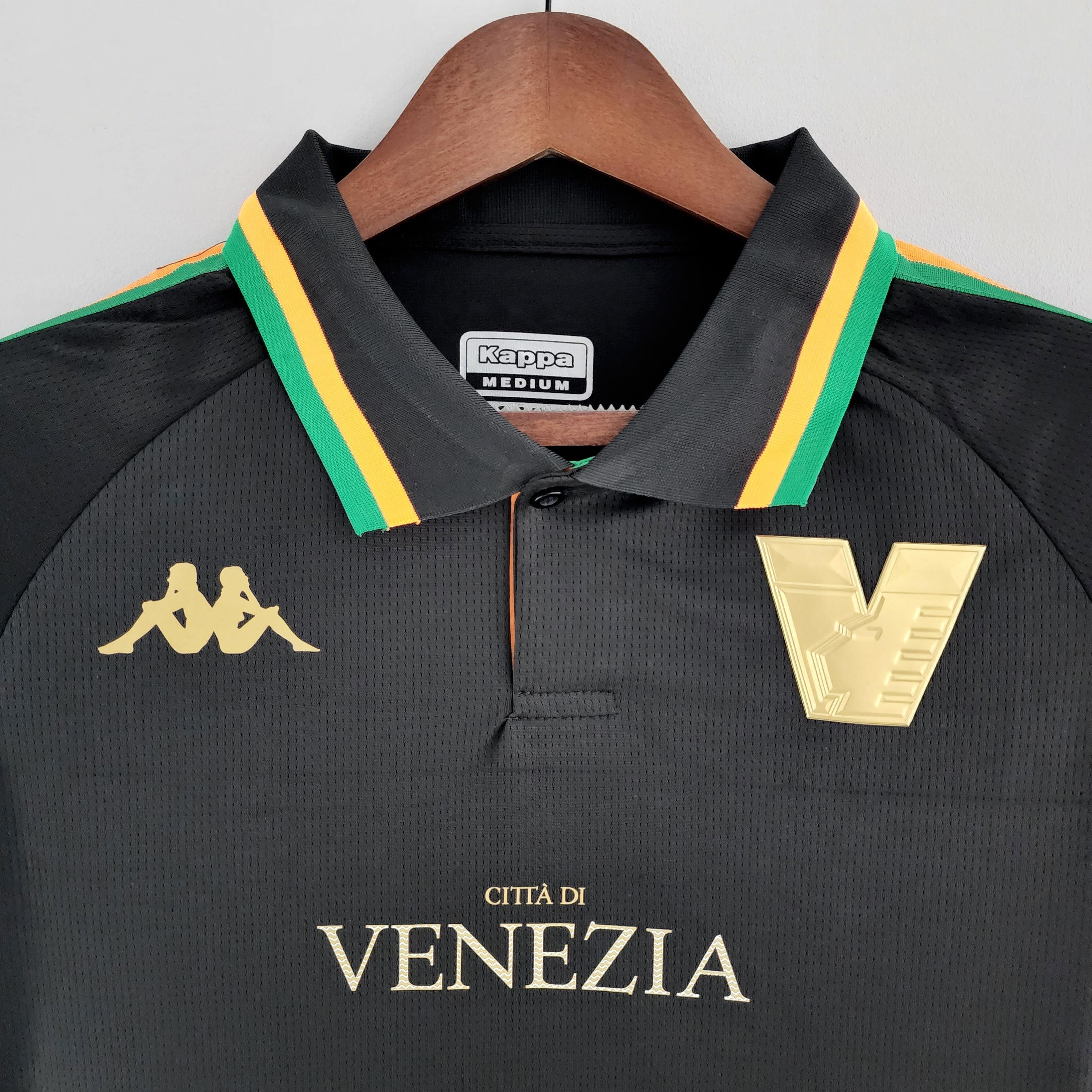 Camisa Venezia I 22/23 Kappa - Preto - Loja da Seven Oficial