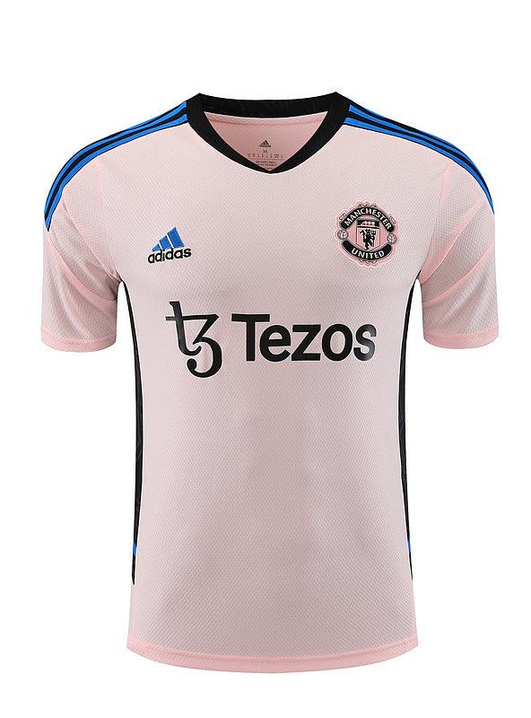 Camiseta Manchester United 23/24 - Treino - Rosa - Loja da Seven Oficial