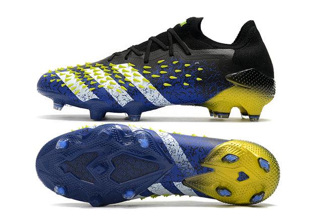 Chuteira Campo Adidas Predator Freak .1 Black/Blue/Yellow - Low - Loja da Seven Oficial