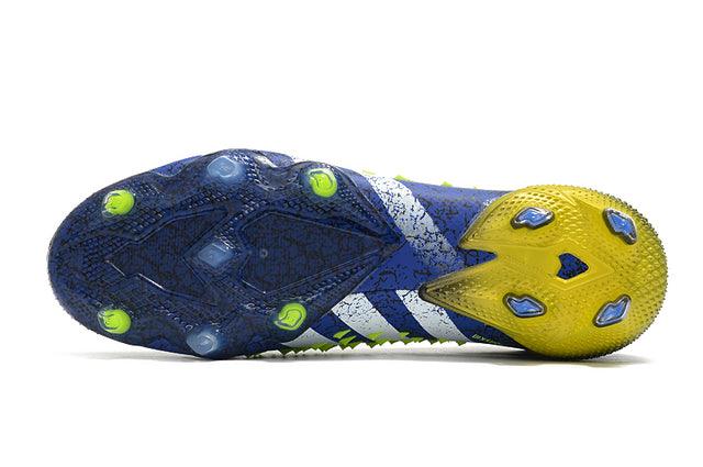 Chuteira Campo Adidas Predator Freak .1 FG Black/Blue/Yellow - Cano Alto - Loja da Seven Oficial