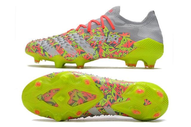 Chuteira Campo Adidas Predator Freak .1 FG Clear Grey/White/Solar Yellow - Low - Loja da Seven Oficial