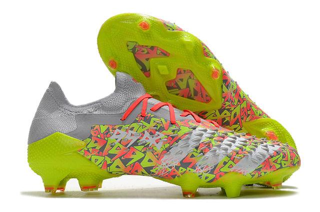 Chuteira Campo Adidas Predator Freak .1 FG Clear Grey/White/Solar Yellow - Low - Loja da Seven Oficial