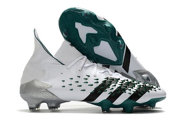 Chuteira Campo Adidas Predator Freak .1 FG White and Green - Cano Alto - Loja da Seven Oficial