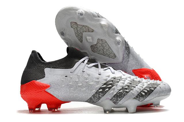 Chuteira Campo Adidas Predator Freak .1 FG White/Iron Metallic/Solar Red - Low - Loja da Seven Oficial