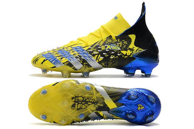 Chuteira Campo Adidas Predator Freak .1 FG Xmen/Black/Yellow/Blue - Cano Alto - Loja da Seven Oficial