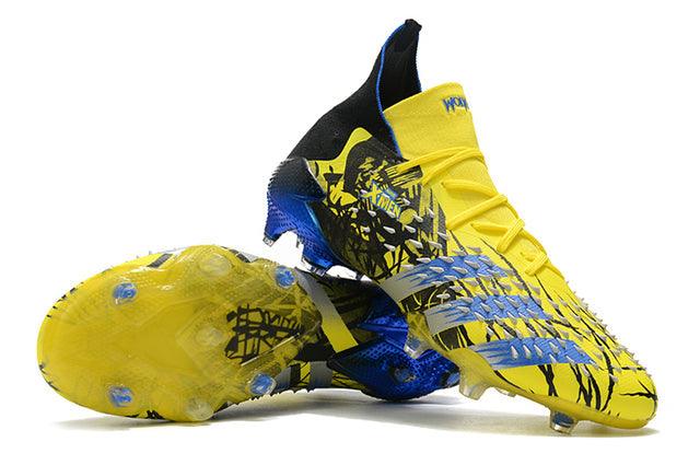 Chuteira Campo Adidas Predator Freak .1 FG Xmen/Black/Yellow/Blue - Cano Alto - Loja da Seven Oficial