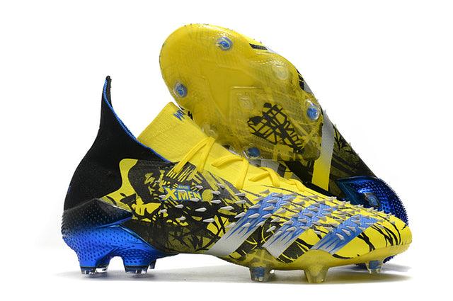 Chuteira Campo Adidas Predator Freak .1 FG Xmen/Black/Yellow/Blue - Cano Alto - Loja da Seven Oficial