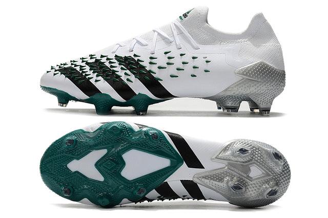 Chuteira Campo Adidas Predator Freak .1 White and Green - Low - Loja da Seven Oficial