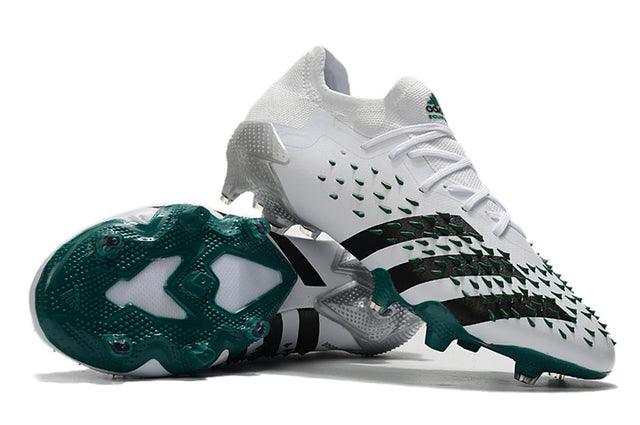 Chuteira Campo Adidas Predator Freak .1 White and Green - Low - Loja da Seven Oficial