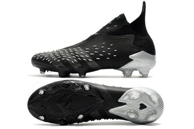 Chuteira Campo Adidas Predator Freak + FG Black - Cano Alto - Loja da Seven Oficial