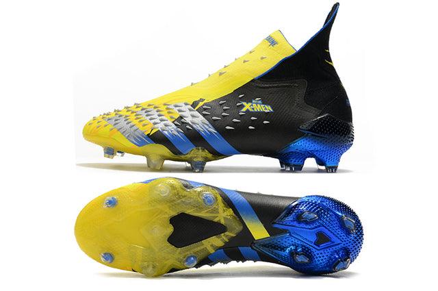 Chuteira Campo Adidas Predator Freak + FG Xmen/Black/Yellow/Blue - Cano Alto - Loja da Seven Oficial