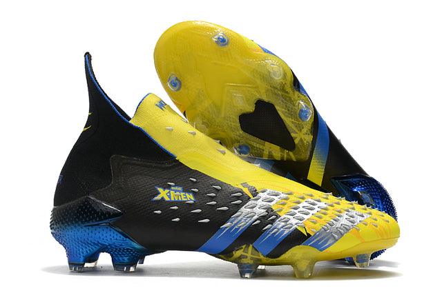 Chuteira Campo Adidas Predator Freak + FG Xmen/Black/Yellow/Blue - Cano Alto - Loja da Seven Oficial