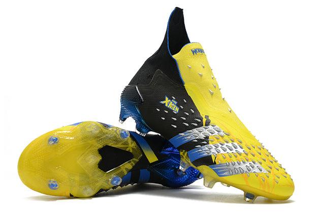 Chuteira Campo Adidas Predator Freak + FG Xmen/Black/Yellow/Blue - Cano Alto - Loja da Seven Oficial