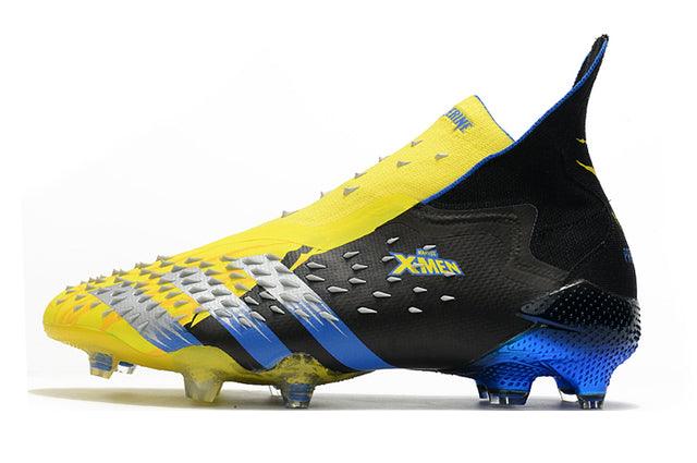 Chuteira Campo Adidas Predator Freak + FG Xmen/Black/Yellow/Blue - Cano Alto - Loja da Seven Oficial