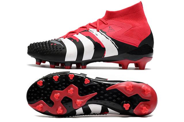 Chuteira Campo Adidas Predator Mutator .1 FG Black/Red/White - Cano Alto - Loja da Seven Oficial