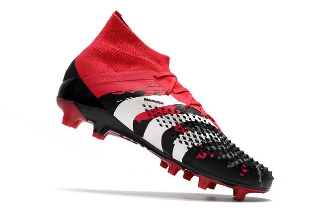 Chuteira Campo Adidas Predator Mutator .1 FG Black/Red/White - Cano Alto - Loja da Seven Oficial