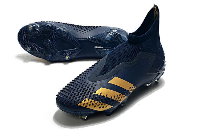 Chuteira Campo Adidas Predator Mutator .1 FG Navy Blue/Gold - Cano Alto - Loja da Seven Oficial