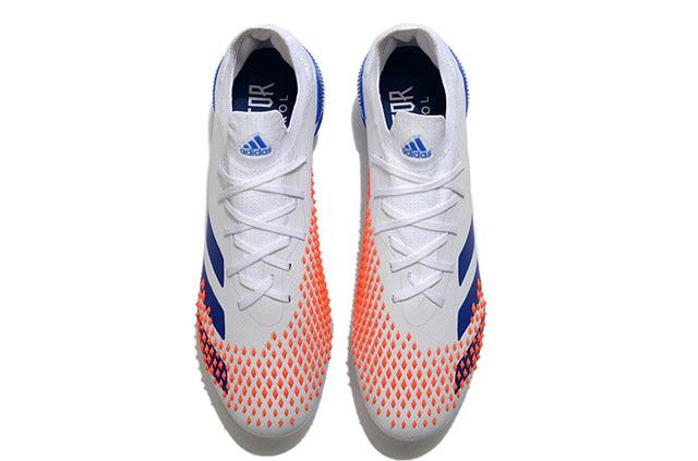 Chuteira Campo Adidas Predator Mutator .1 FG white/Blue - Cano Alto - Loja da Seven Oficial