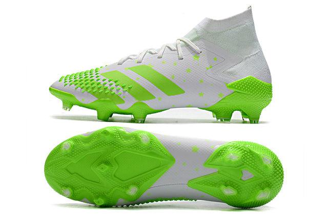 Chuteira Campo Adidas Predator Mutator .1 FG White/Green - Cano Alto - Loja da Seven Oficial