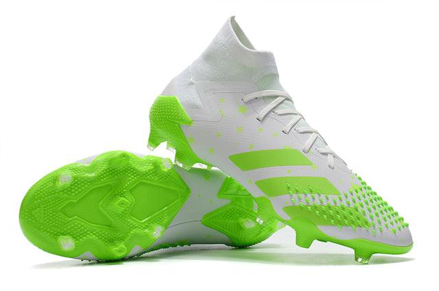 Chuteira Campo Adidas Predator Mutator .1 FG White/Green - Cano Alto - Loja da Seven Oficial