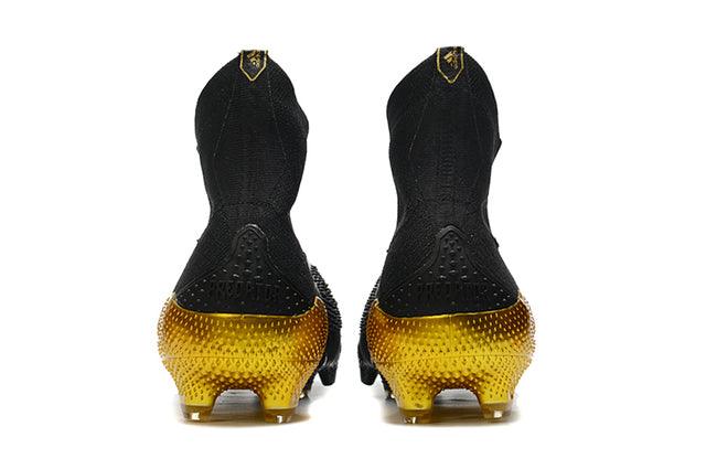 Chuteira Campo Adidas Predator Mutator + FG Black/Gold - Cano Alto - Loja da Seven Oficial