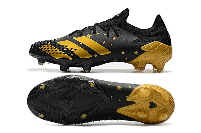 Chuteira Campo Adidas Predator Mutator + FG Black/Gold - Low - Loja da Seven Oficial