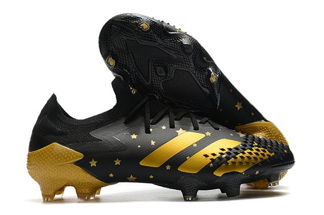 Chuteira Campo Adidas Predator Mutator + FG Black/Gold - Low - Loja da Seven Oficial