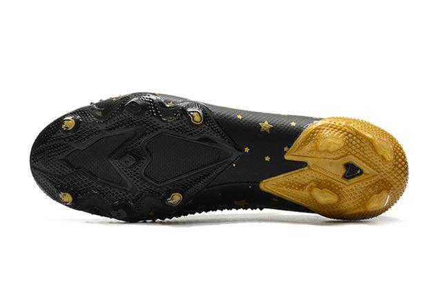 Chuteira Campo Adidas Predator Mutator + FG Black/Gold - Low - Loja da Seven Oficial