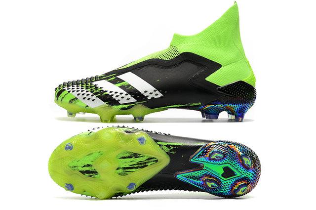 Chuteira Campo Adidas Predator Mutator + FG Black/Green - Cano Alto - Loja da Seven Oficial