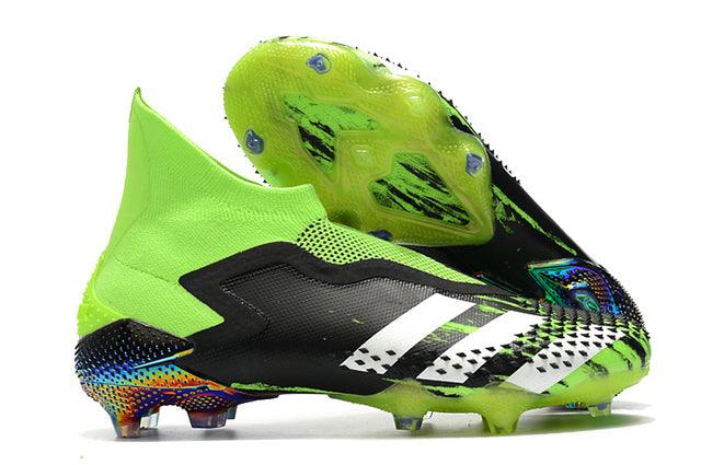 Chuteira Campo Adidas Predator Mutator + FG Black/Green - Cano Alto - Loja da Seven Oficial