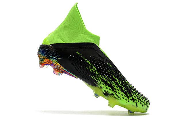 Chuteira Campo Adidas Predator Mutator + FG Black/Green - Cano Alto - Loja da Seven Oficial