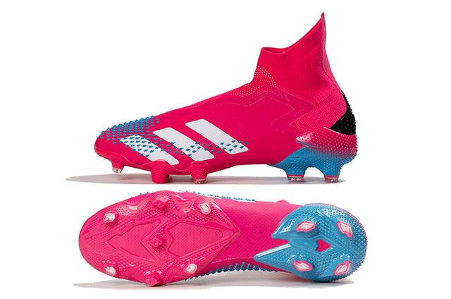 Chuteira Campo Adidas Predator Mutator + FG Black/Pink/Blue - Cano Alto - Loja da Seven Oficial