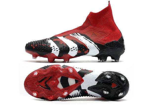 Chuteira Campo Adidas Predator Mutator + FG Black/Red/White - Cano Alto - Loja da Seven Oficial