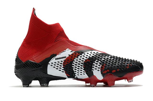 Chuteira Campo Adidas Predator Mutator + FG Black/Red/White - Cano Alto - Loja da Seven Oficial