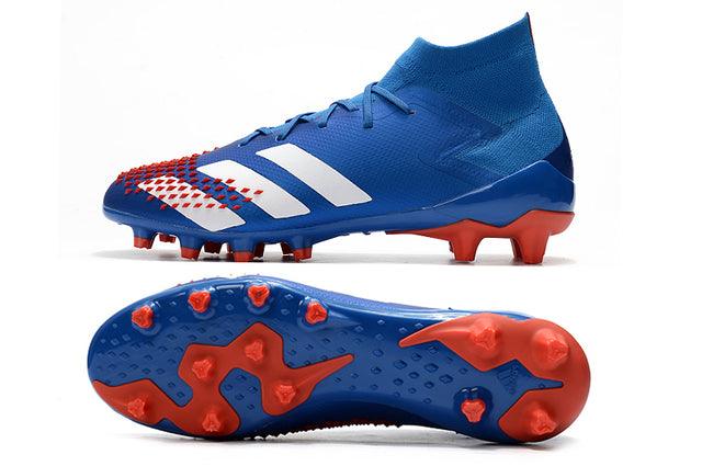 Chuteira Campo Adidas Predator Mutator + FG Blue - Cano Alto - Loja da Seven Oficial