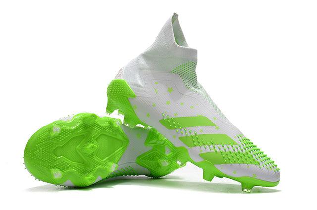 Chuteira Campo Adidas Predator Mutator + FG White/Green - Cano Alto - Loja da Seven Oficial