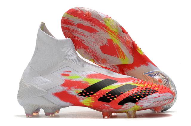 Chuteira Campo Adidas Predator Mutator + FG White/Red - Cano Alto - Loja da Seven Oficial