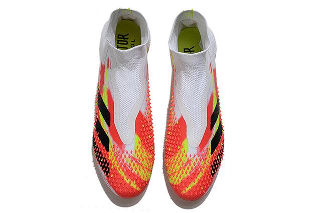 Chuteira Campo Adidas Predator Mutator + FG White/Red - Cano Alto - Loja da Seven Oficial