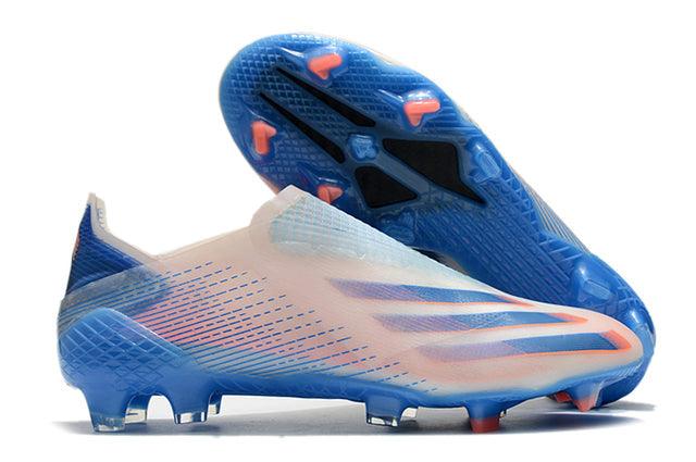 Chuteira Campo Adidas X Ghosted FG Blue/Rose - Loja da Seven Oficial