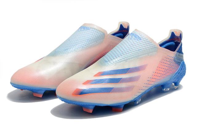 Chuteira Campo Adidas X Ghosted FG Blue/Rose - Loja da Seven Oficial