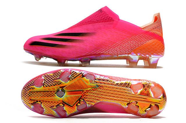 Chuteira Campo Adidas X Ghosted FG Rosa/Laranja - Loja da Seven Oficial