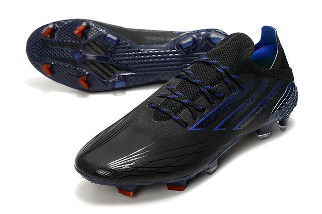 Chuteira Campo Adidas X SpeedFlow FG Black e Azul Escuro - Loja da Seven Oficial