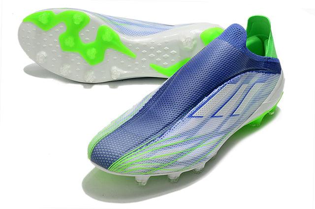 Chuteira Campo Adidas X SpeedFlow FG Verde/Azul - Loja da Seven Oficial