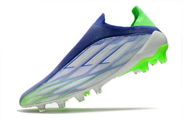 Chuteira Campo Adidas X SpeedFlow FG Verde/Azul - Loja da Seven Oficial